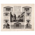 Ελληνικός Ναός Ήρα Ποσειδωνίας Ατσαλογραφία 1851
