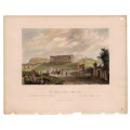 Αθήνα Ναός Ηφαίστου Θησείο Ατσαλογραφία 1841