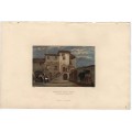 Αθήνα - Οικία Λόρδου Βύρωνα Ατσαλογραφία 1837