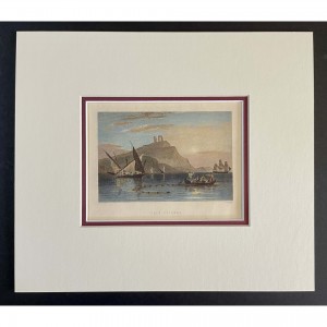 Σούνιο Ναός Ποσειδώνα Ατσαλογραφία 1837