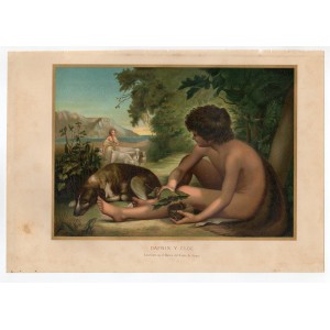 Δάφνις & Χλόη Χρωμολιθογραφία 1880