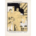 Oδυσσέας Τηλέμαχος & Εύμαιος Μυθολογίκή Σκηνή από την Οδύσσεια Art Deco Λιθογραφία Kuhn Regnier 1935