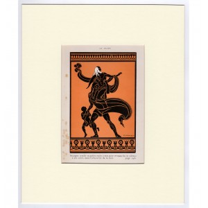 Ίουλος Μυθολογίκή Σκηνή από την Ιλιάδα Art Deco Λιθογραφία Ezio Anichini 1932