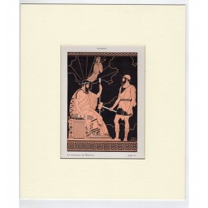 Αθηνά - Ελληνική Μυθολογία Art Deco Λιθογραφία Kuhn Regnier 1935