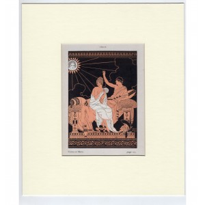 Αφροδίτη & Άρης - Ελληνική Μυθολογία Art Deco Λιθογραφία KuhnRegnier 1935