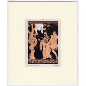 Ιάσωνας & Χρυσόμαλλο Δέρας - Ελληνική Μυθολογία Art Deco Λιθογραφία Kuhn Regnier 1935