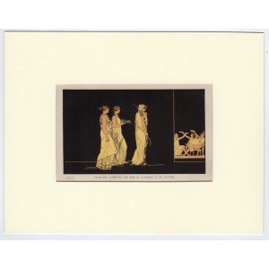 Πηνελόπη & το τόξο του Οδυσσέα Μυθολογική σκηνή από την Οδύσσεια Λιθογραφία 1880