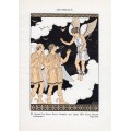 Les Oiseaux - Ελληνική Μυθολογία Art Deco Λιθογραφία Kuhn Regnier 1935