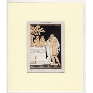 Ηλέκτρα - Ελληνική Μυθολογία Art Deco Λιθογραφία Kuhn Regnier 1935