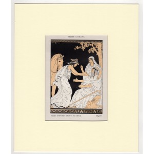Οιδίποδας - Ελληνική Μυθολογία Art Deco Λιθογραφία Kuhn Regnier 1935