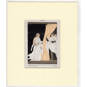Εκάβη - Ελληνική Μυθολογία Art Deco Λιθογραφία Kuhn Regnier 1935