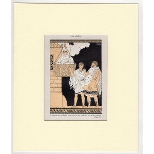 Les Nuees - Ελληνική Μυθολογία Art Deco Λιθογραφία Kuhn Regnier 1935