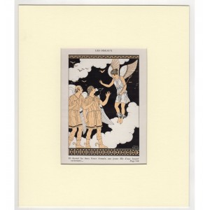 Les Oiseaux - Ελληνική Μυθολογία Art Deco Λιθογραφία Kuhn Regnier 1935