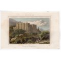 Κύπρος Bellapais Abbey Χαλκογραφία 1853