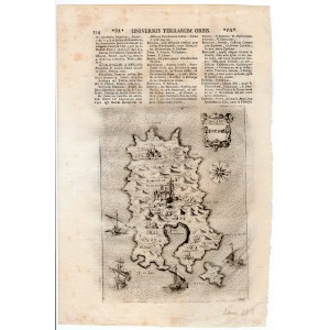 Πάτμος Χάρτης Χαλκογραφία LASOR A VAREA 1713