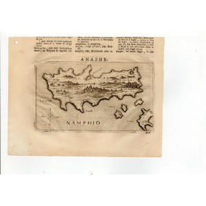 Ανάφη Χάρτης Χαλκογραφία LASOR A VAREA 1713