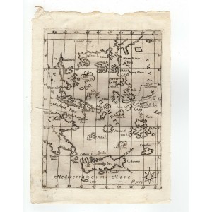 Αρχιπέλαγος Χάρτης Χαλκογραφία PIACENZA 1688