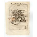 Αίγινα Χάρτης Χαλκογραφία PIACENZA 1688