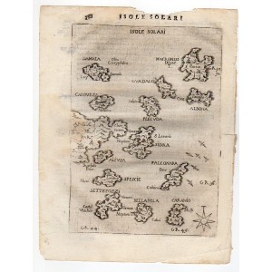 Ύδρα Σπέτσες Αργοσαρωνικός Χάρτης Χαλκογραφία PIACENZA 1688
